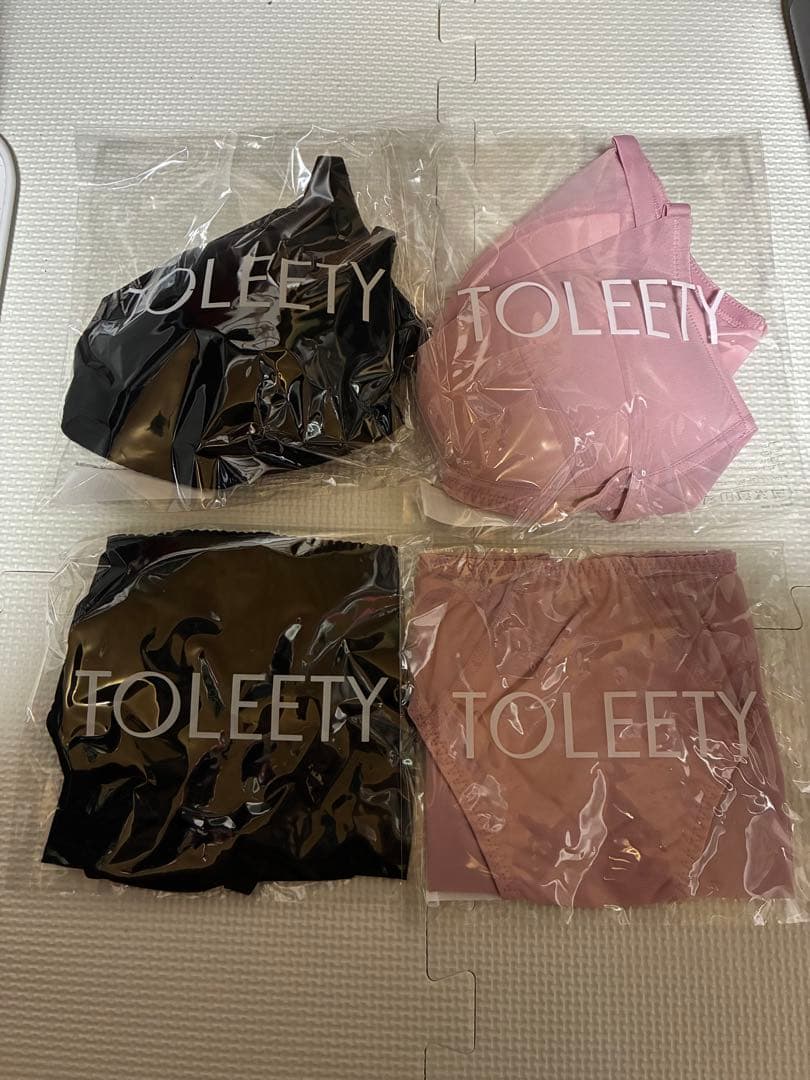 【2枚セット】EF75-85 TOLEETY軽やかストレスフリーブラ＋ショーツ