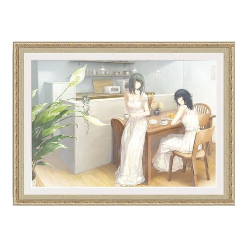 FLOWERS ジークレ版画「二人の朝」 えりちど