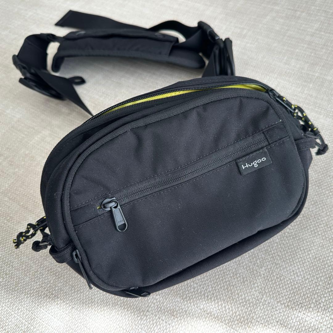 小*梅様 Hugoo ハグー ヒップシート ショルダーバッグ 抱っこ紐　ブラック