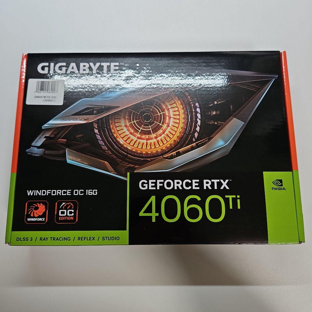グラフィックボード・グラボ・ビデオカード GIGABYTE RTX 4060 Ti WINDFORCE OC 16GB