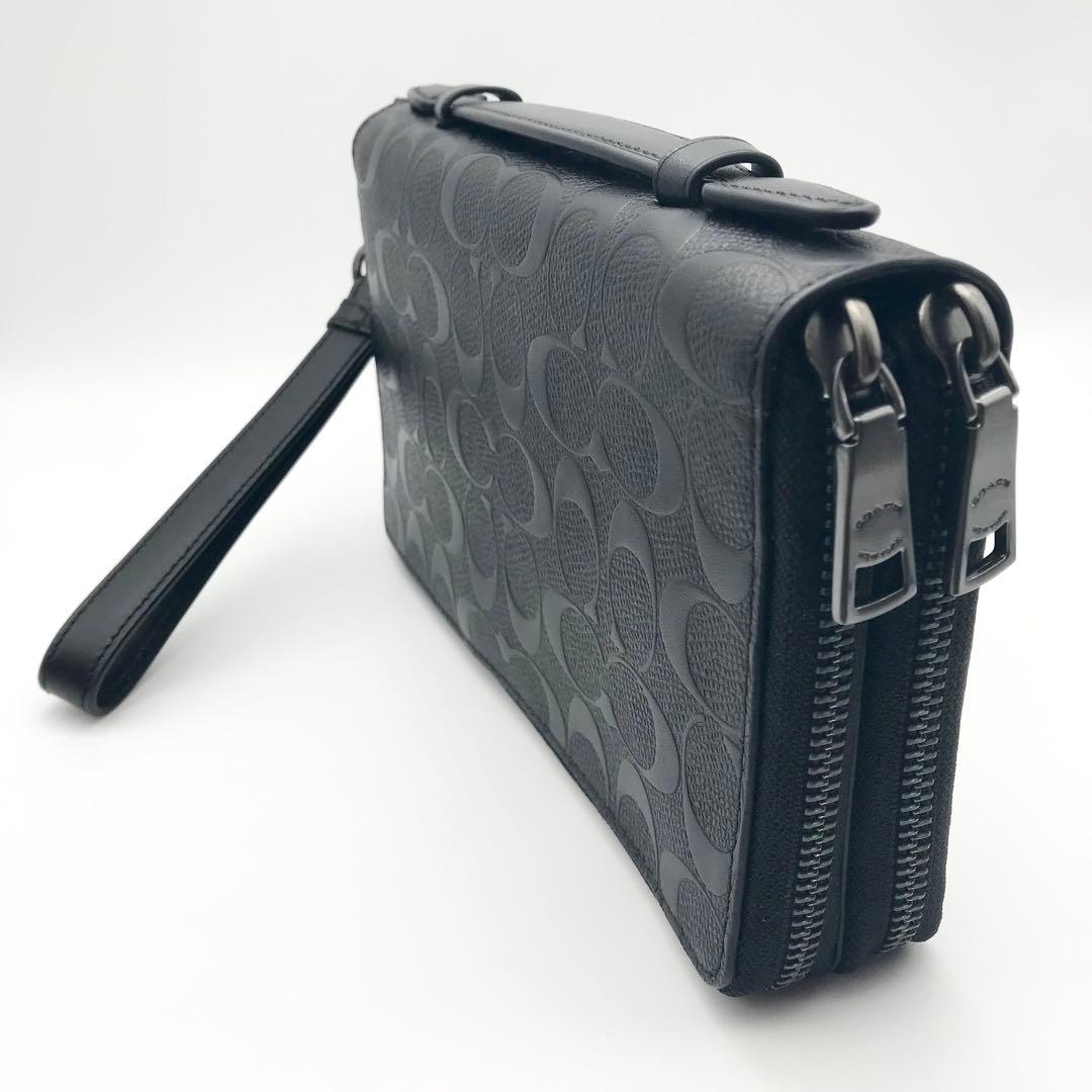 COACH 大人気！！ ダブルジップ トラベルオーガナイザー シグネチャー 新品