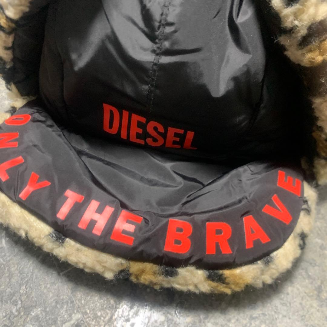 DIESEL ディーゼル フライトキャップ レオパード