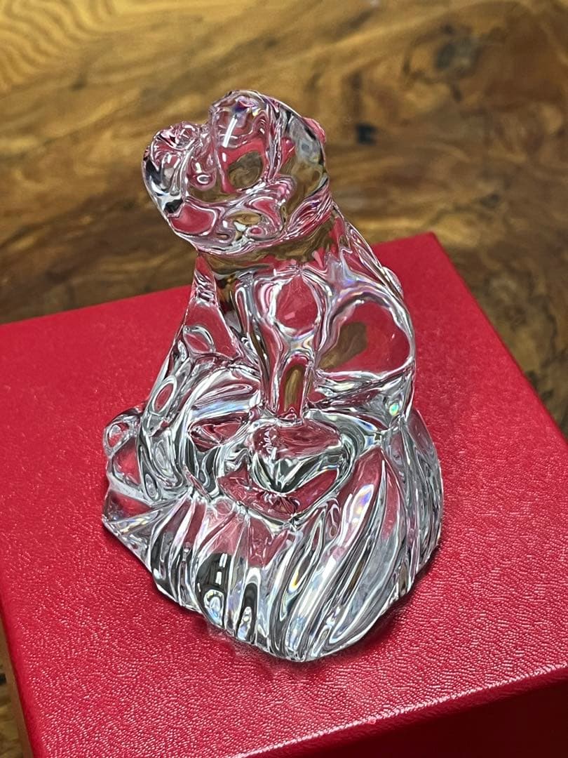 未使用！バカラ 置物 干支 猿 申 十二支 Baccarat 置物