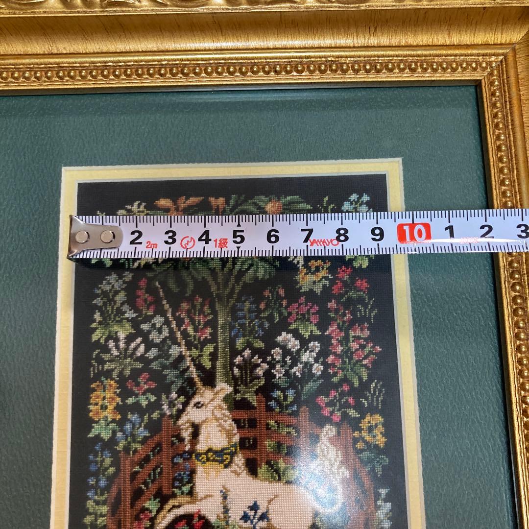 刺繍　アート ユニコーン　ゴブラン