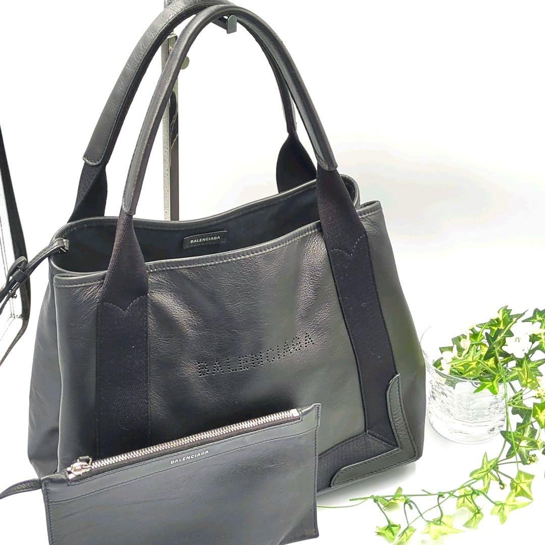 良品✨️BALENCIAGA　バレンシアガ　ハンドバッグ　パンチングロゴ