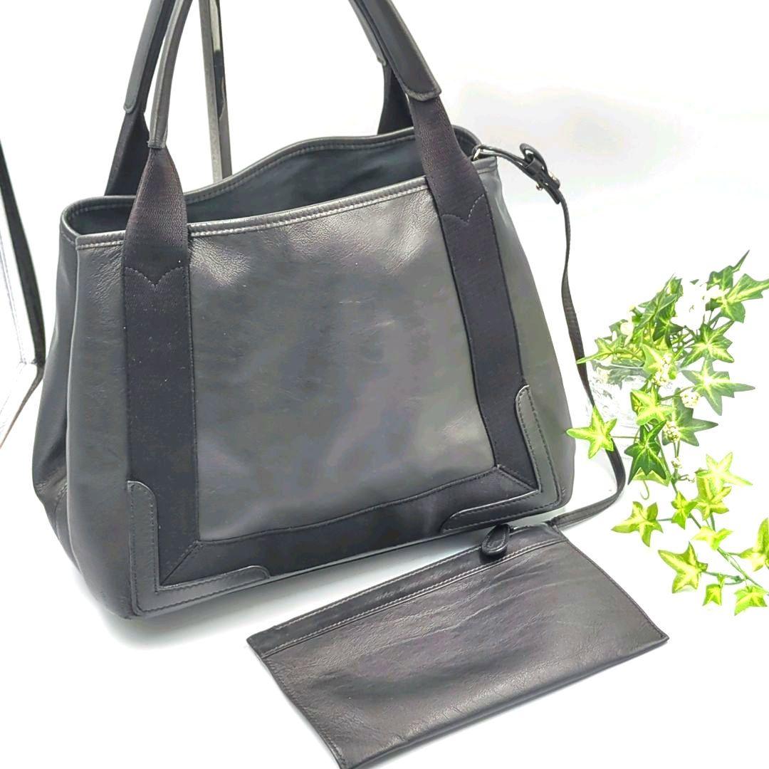 良品✨️BALENCIAGA　バレンシアガ　ハンドバッグ　パンチングロゴ