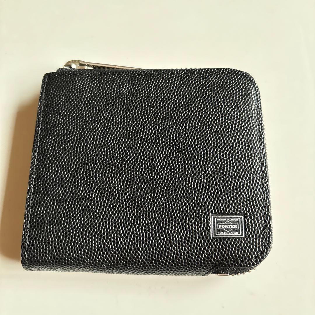 ポーター　コンパクト財布　黒