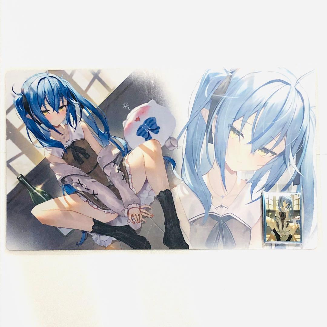 ホロライブ 雪花ラミィ ツインテラミィ スリーブ プレイマット 白詰草