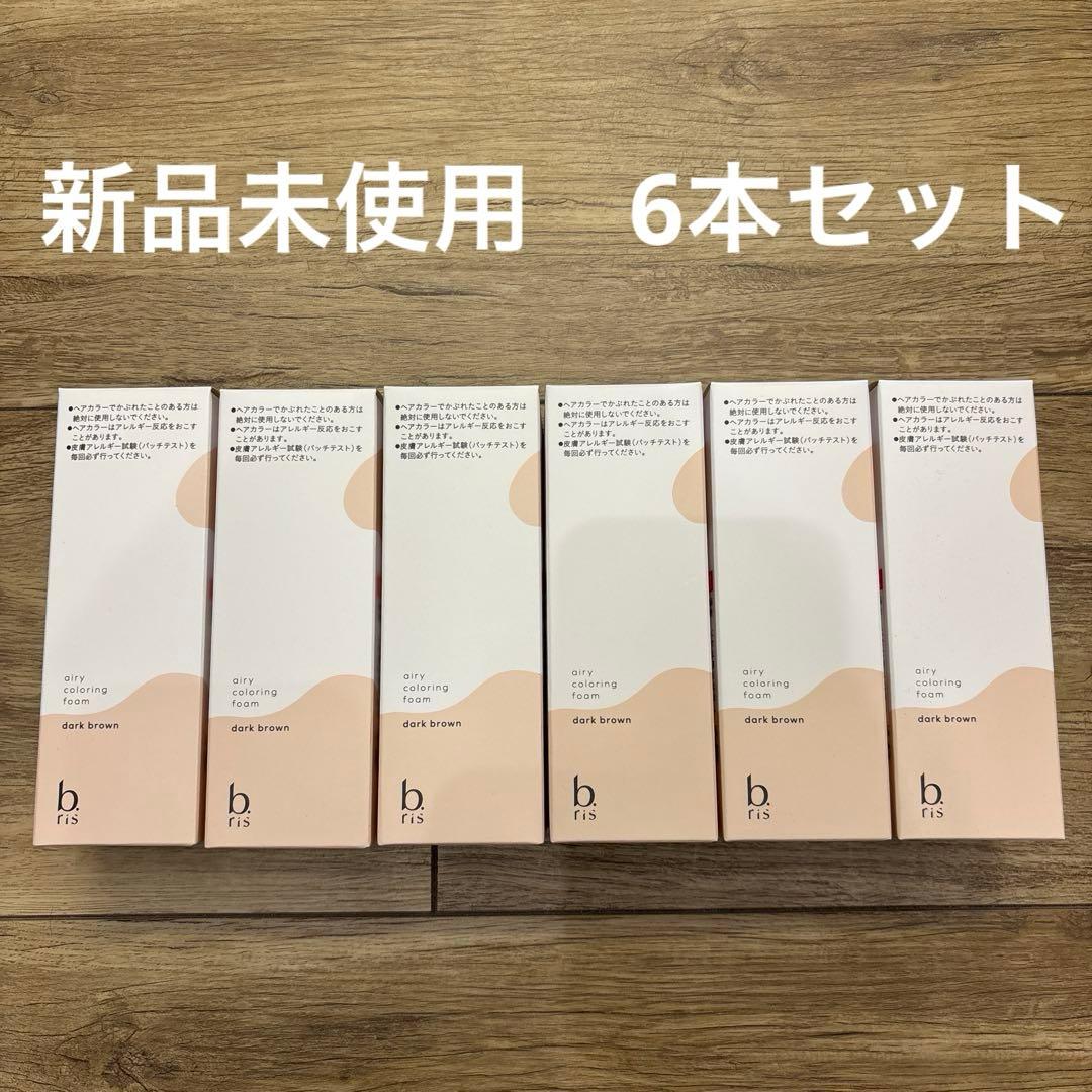 b ris 泡タイプ 白髪染め ダークブラウン 80g × 6本セット
