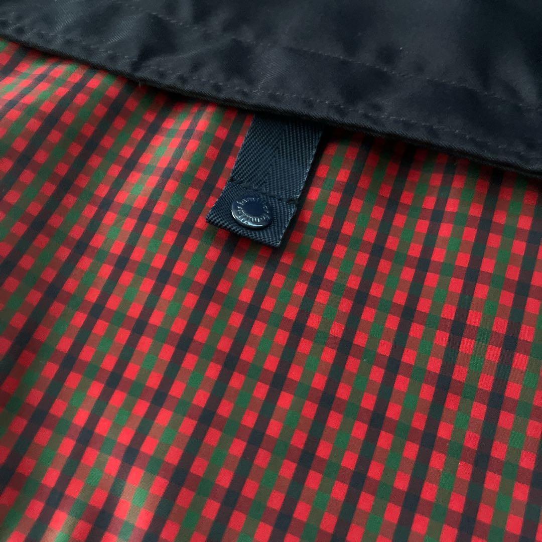 familiar ファミリア　マザーズバッグ ネイビー 赤チェック柄