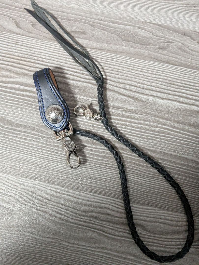 DEGNERデグナー本革長財布バイカーズウォレット　本革ベルトループチェーン