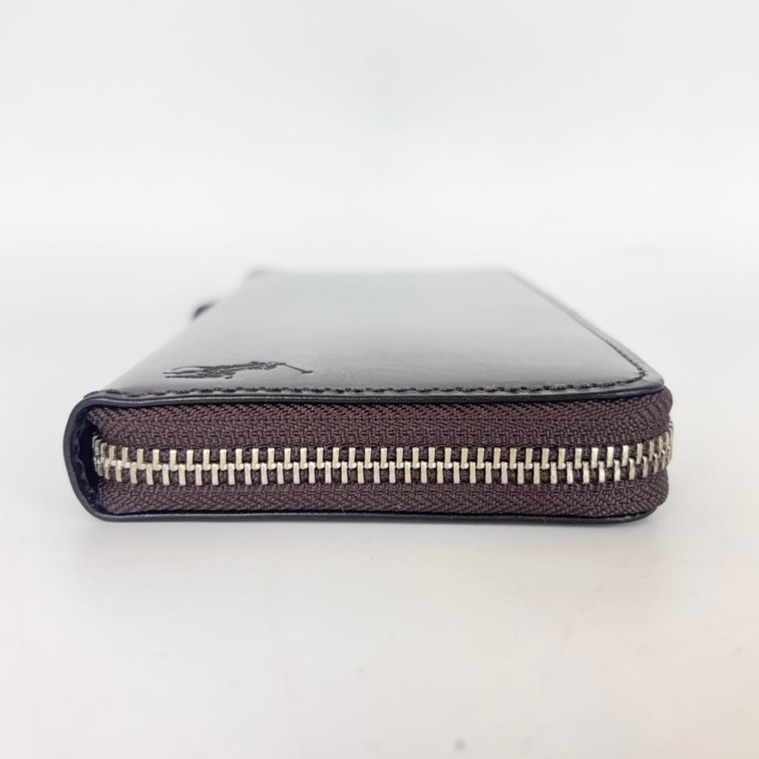 【未使用】 ポロラルフローレン ラウンドジップ 長財布 P-225BR