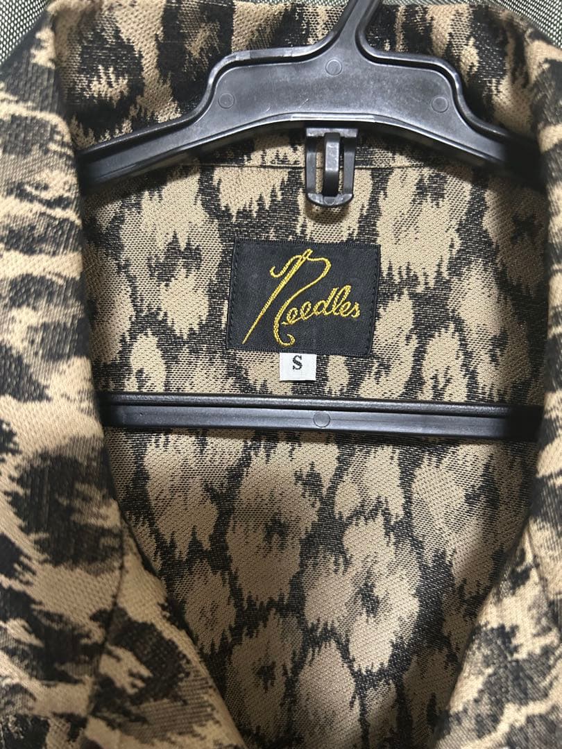 22aw needles オープンカラーシャツ　レオパード　ヒョウ柄 長袖