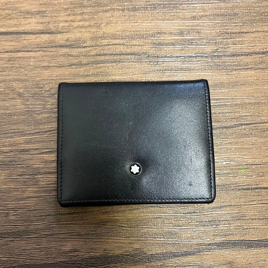 MONT BLANC 二つ折り財布 小銭入れ ブラック