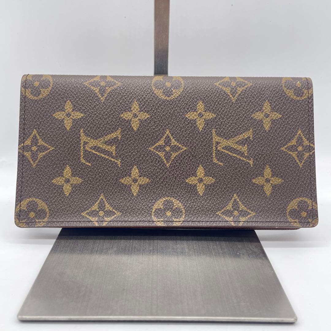 ●LOUIS VUITTON 長財布●ヴィトン モノグラム ポルトバルール お札