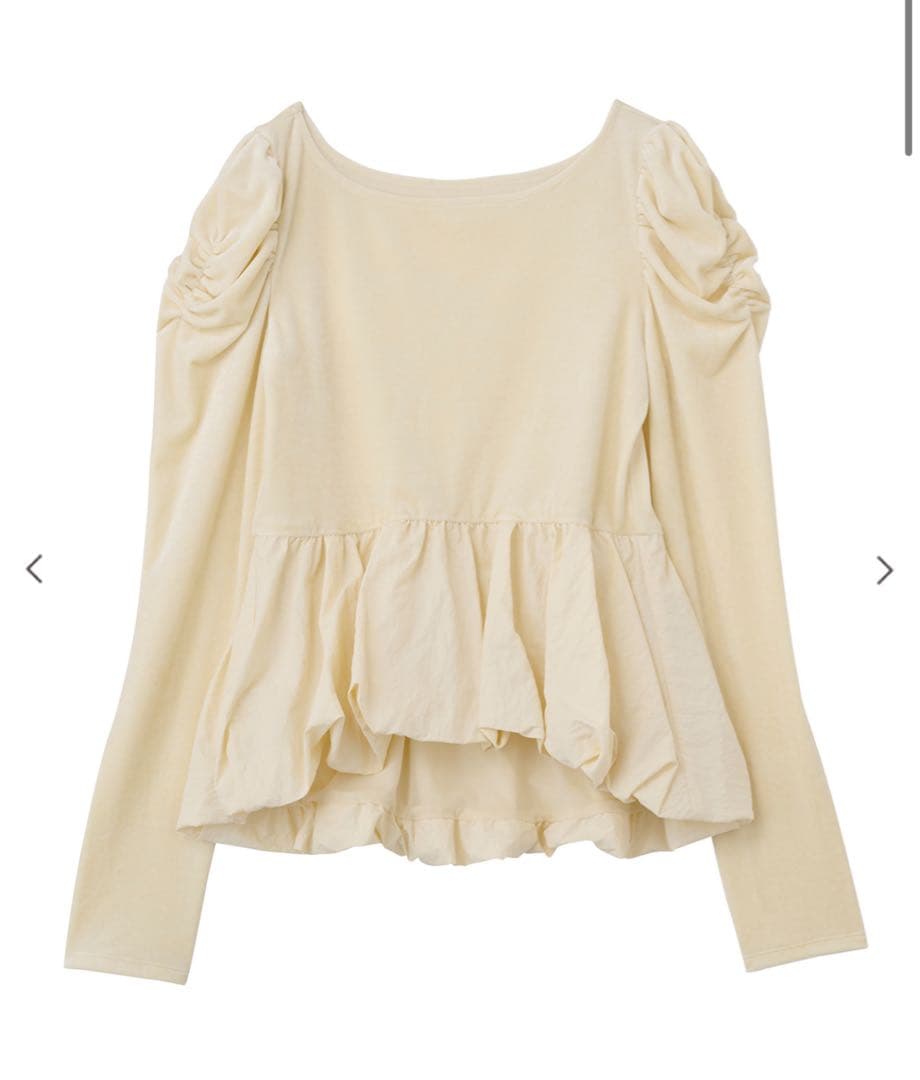 COCO DEAL ココディール ベロアドッキングバルーントップス