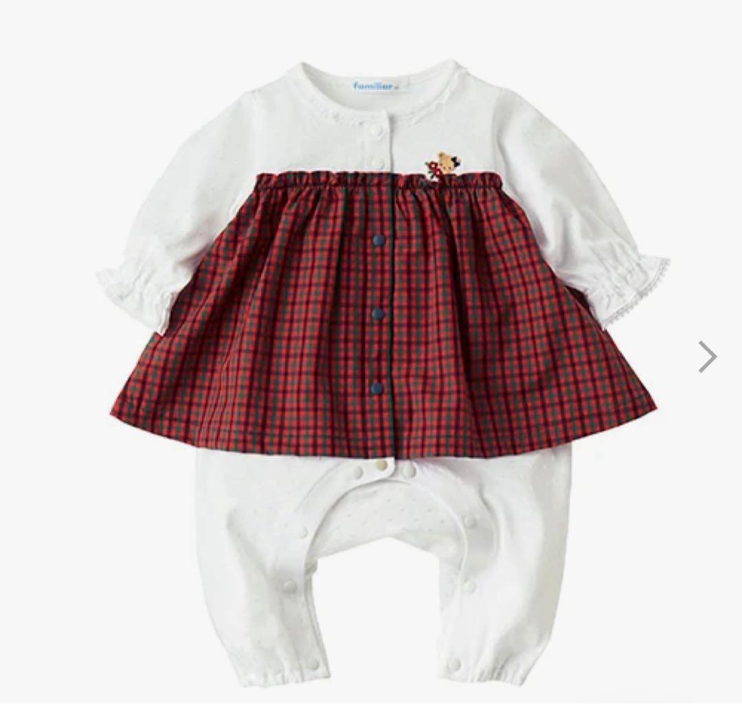 新品タグ付　familiar ファミリア　カバーオール (年中) 70cm