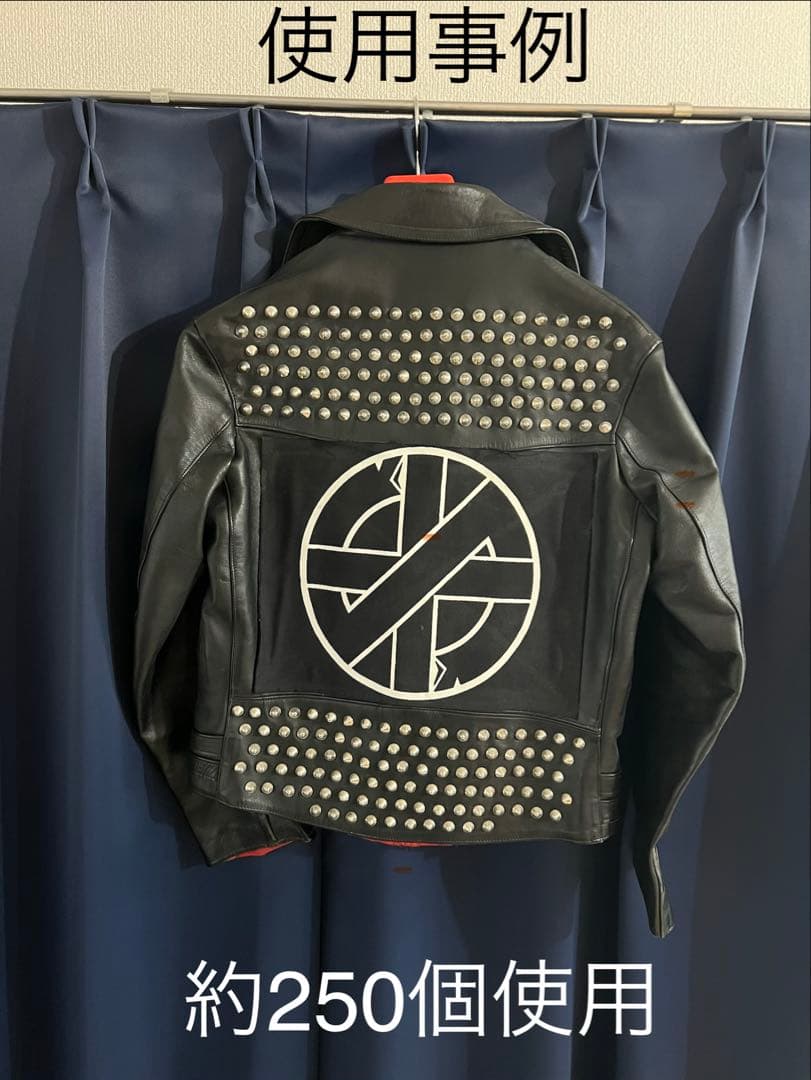 コニカルスタッズ鋲　約800個　9mm＆12mm HARDCORE