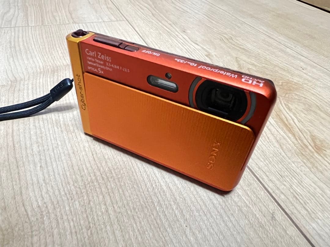 SONY デジタルカメラ Cyber-shot オレンジ DSC-TX30-D