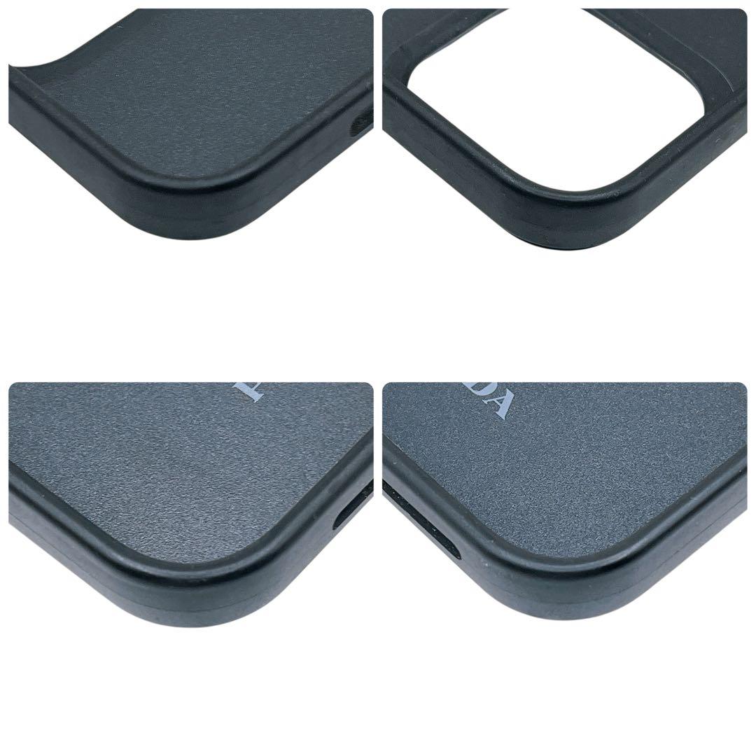 美品 プラダ iPhoneケース 13 Pro Max 三角ロゴ ラインストーン