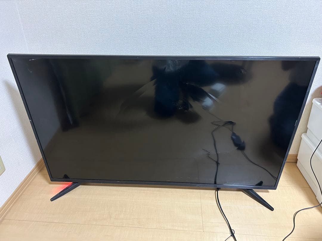 【液晶割れジャンク】50インチ QLED液晶テレビ 2020年製 部品取 通電可