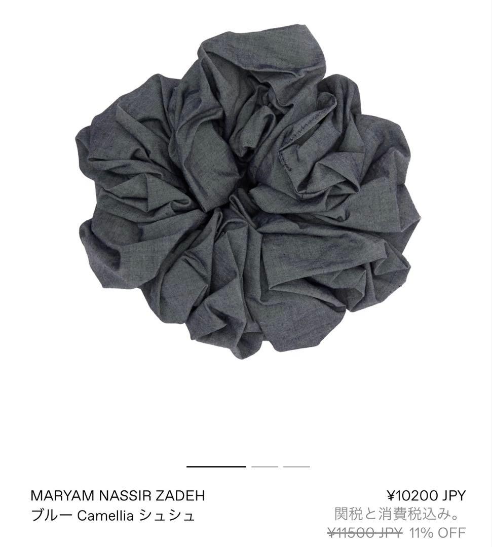 MARYAM NASSIR ZADEH Camellia シュシュ Marine