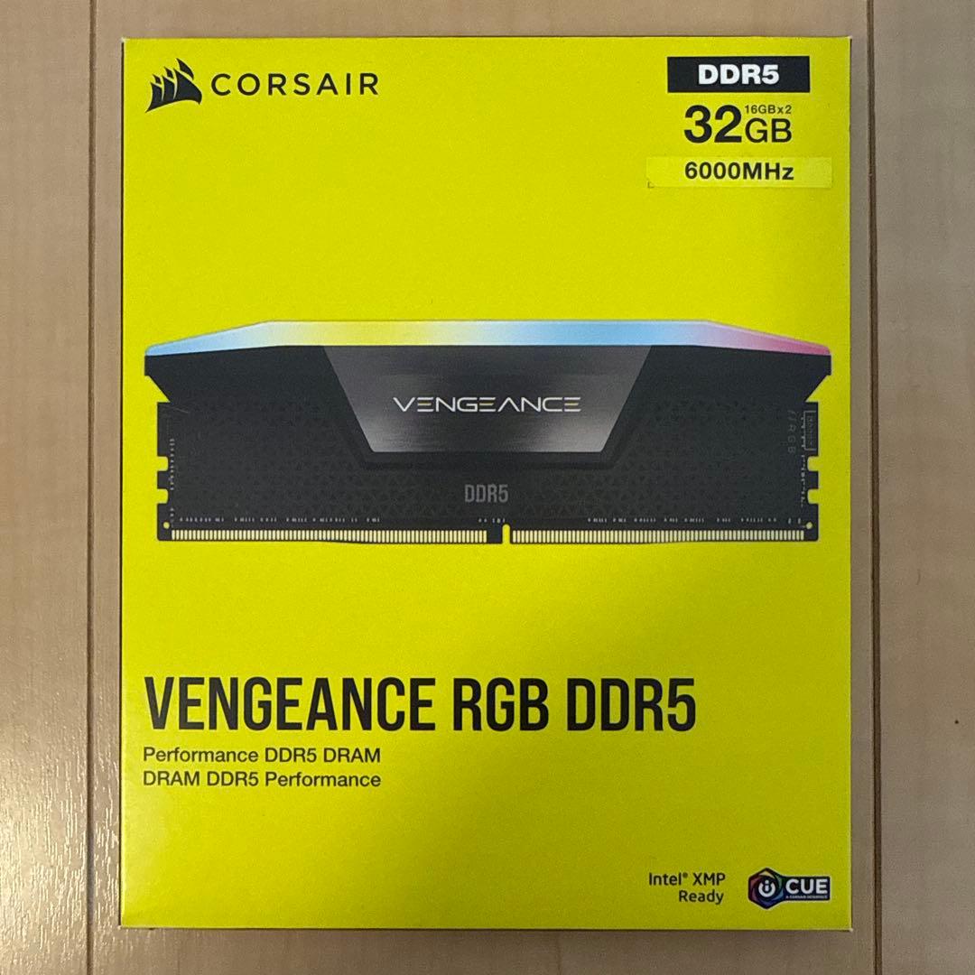 メモリー VENGEANCE RGB DDR5 32GB(16GBx2) 6000MHz