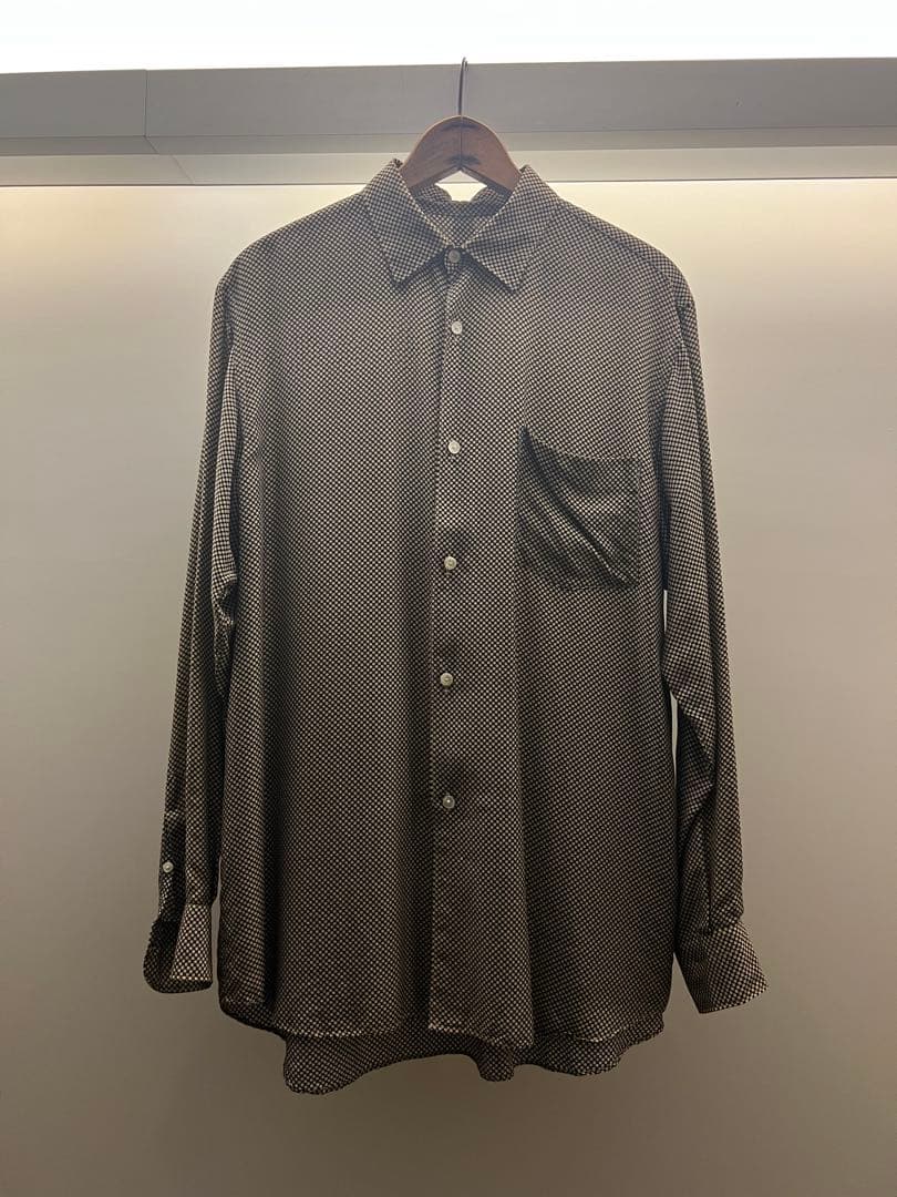 最終お値下げ　COMOLI シルクドットシャツ（コモリシャツ）