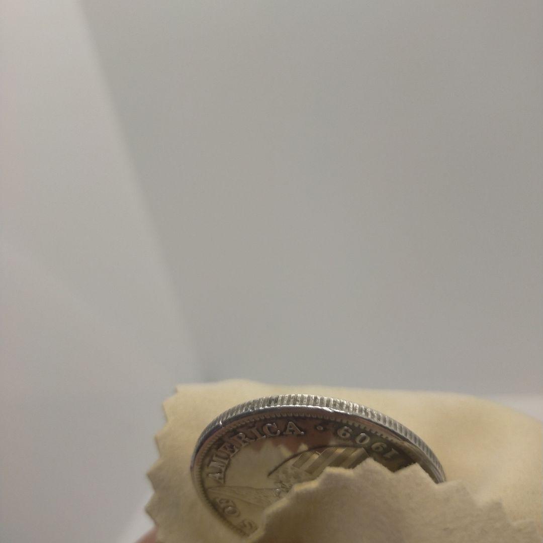 1909年 アメリカ領フィリピン 1ペソ銀貨 火山 乙女　古銭　希少硬貨