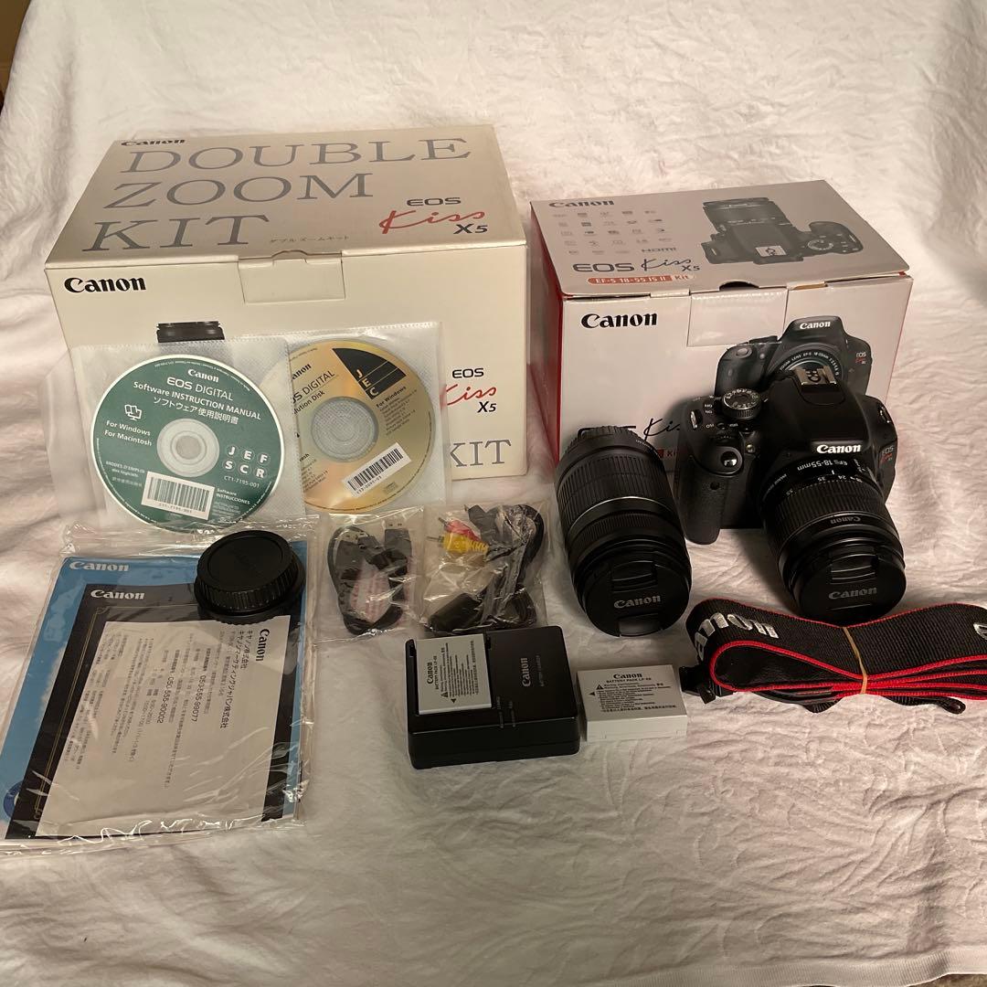 美品　Canon EOS Kiss X5 ダブルズームキット
