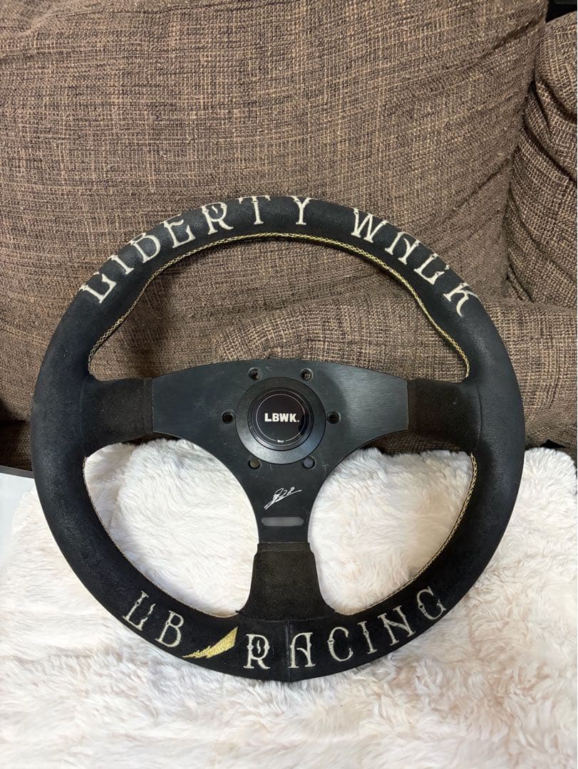 【限定シリアル】Liberty Walk LBWK スエード ステアリング正規品