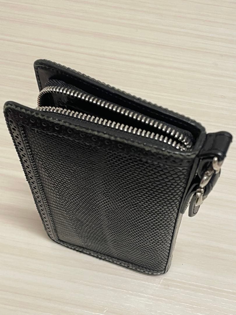 foot the coacher フルブローブ リザード ジップウォレット