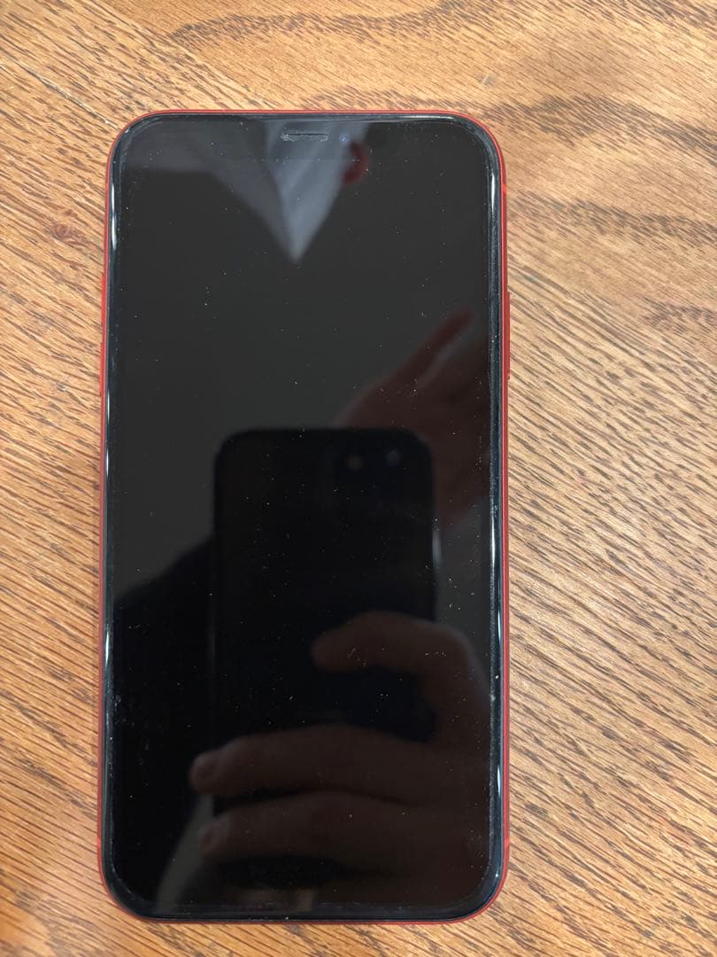 iPhoneXR 64GB ケース付【アイフェイス】レッド