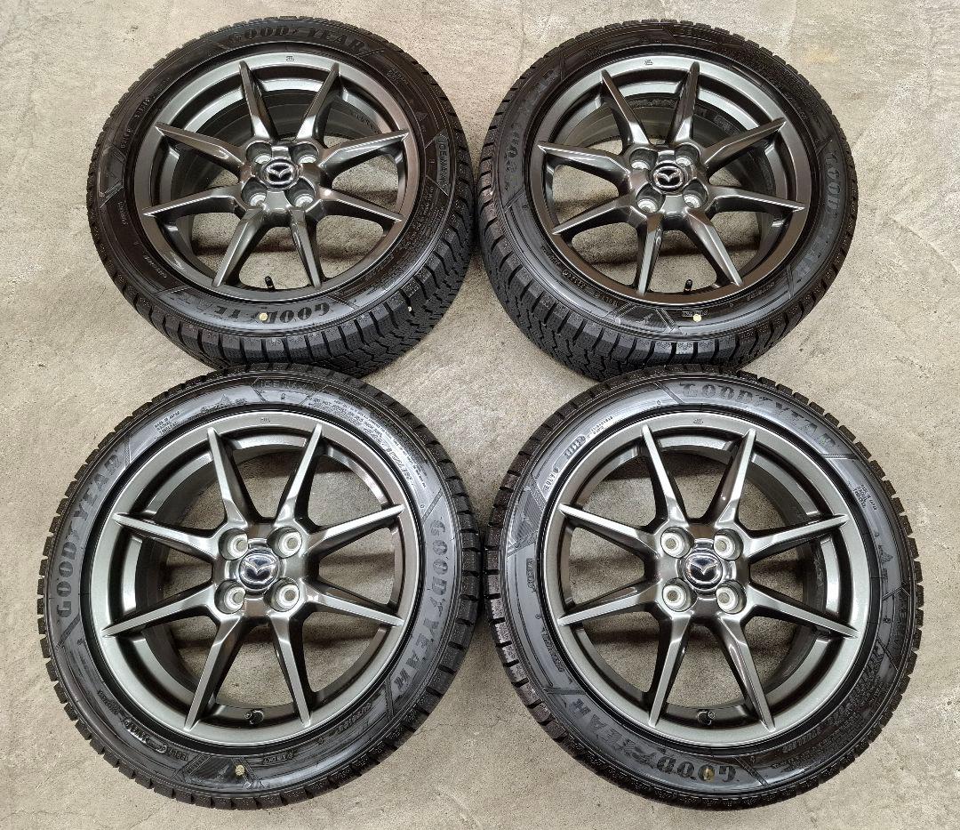 【ほぼ新品】マツダ ロードスター 純正 ホイールタイヤ 2023年 スタッドレス
