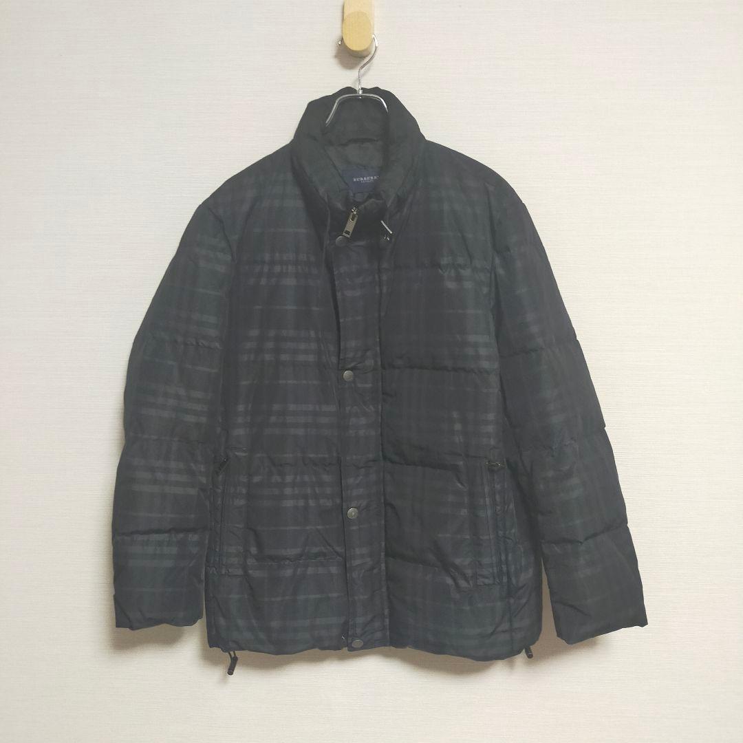 BURBERRY バーバリー ロンドン ダウン　メンズ 　ブラック チェック柄