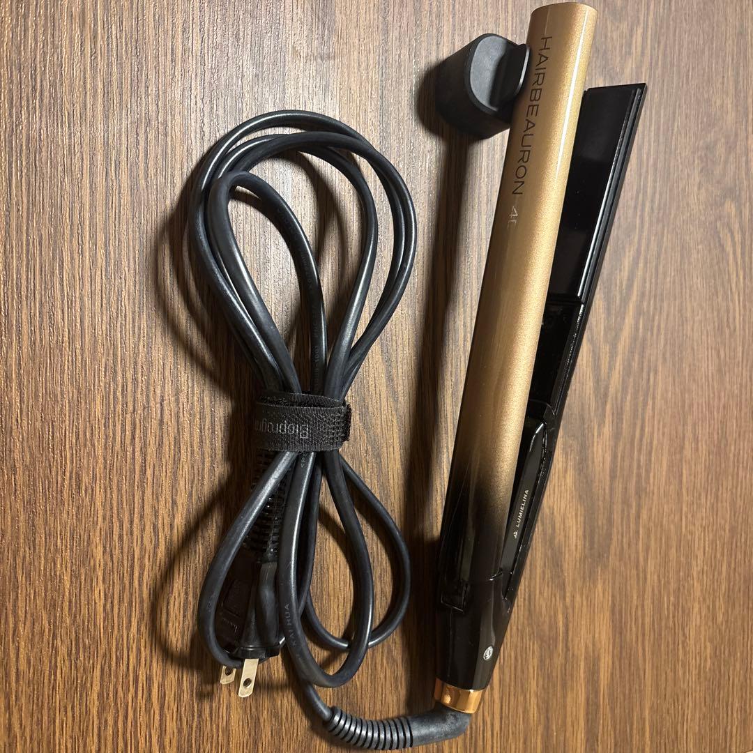 HAIRBEAURON 4D ストレートヘアアイロン ゴールド