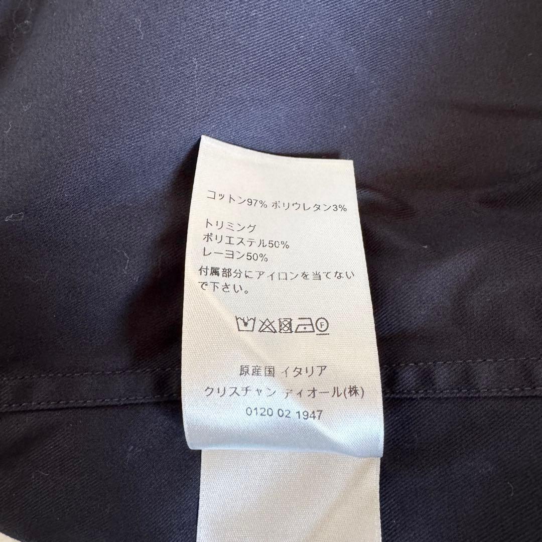 極美品　22ss　ディオールオム　ブルゾン　CDロゴ刺繍　ネイビー　Lサイズ