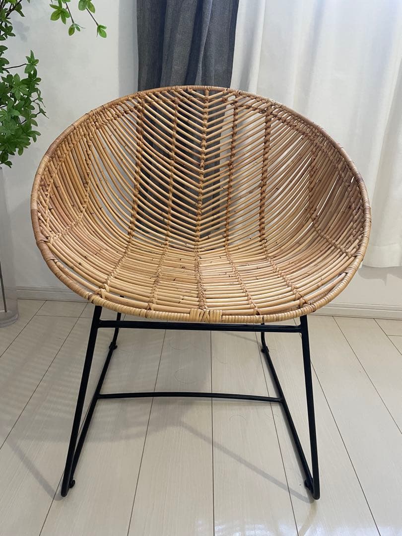 フランフラン　ラタンチェア　ナチュラル