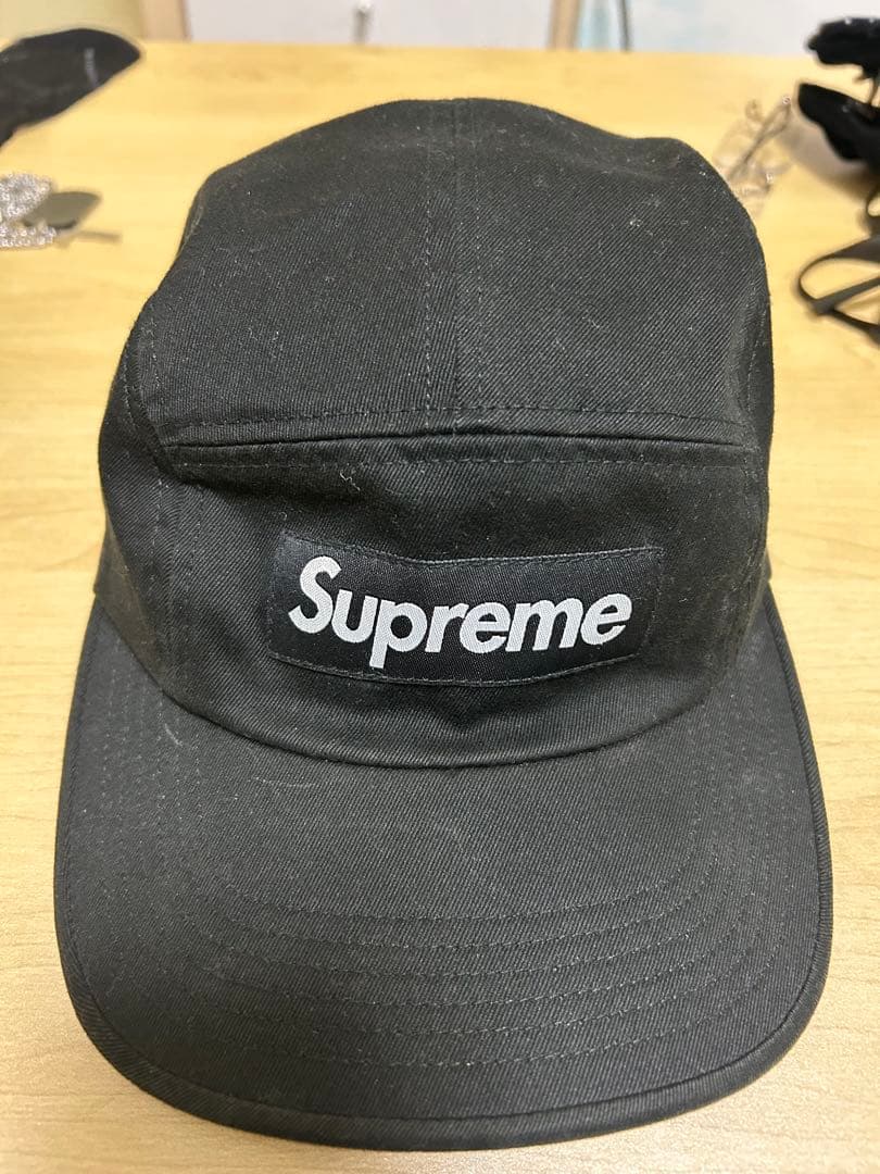 supreme キャップ　黒