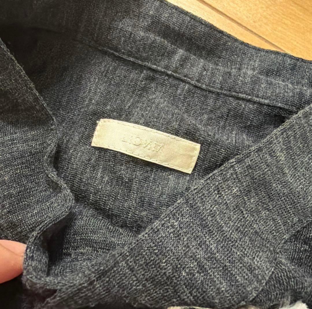 【LIDNM】WOOL KNIT PO SHIRT Sサイズ