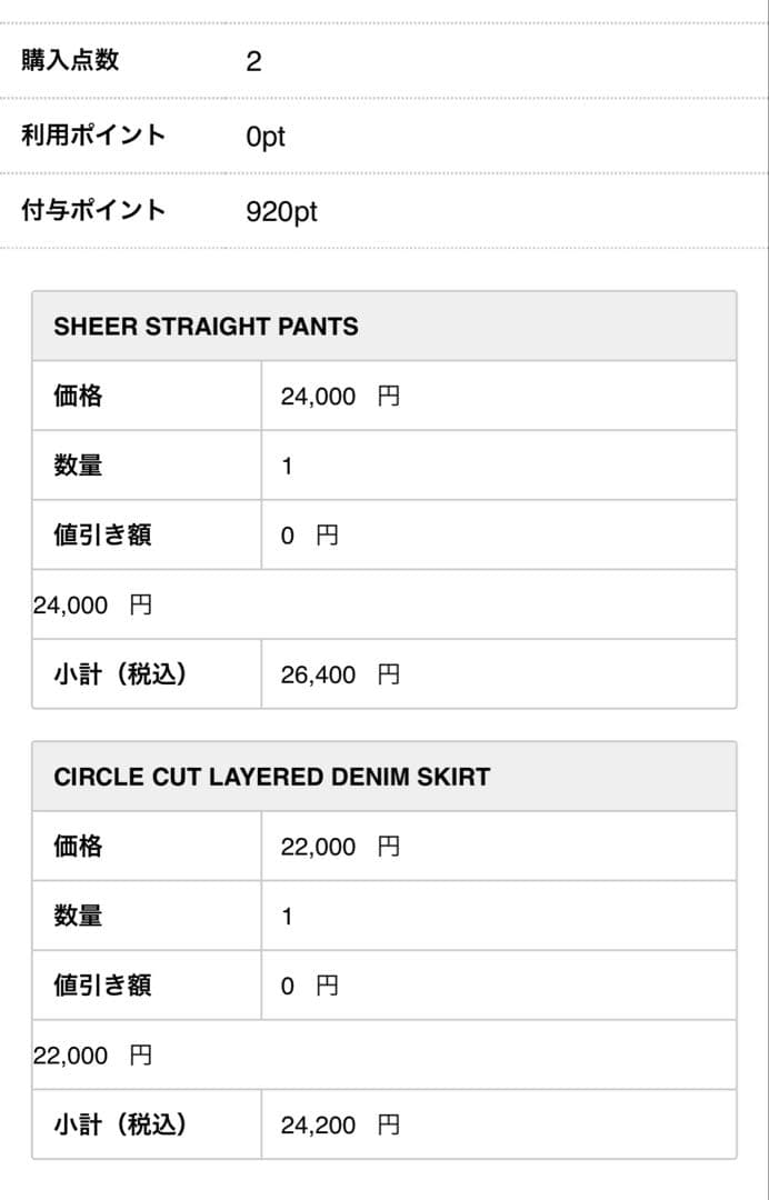 ★CLANE★CIRCLE CUT LAYERED DENIM SKIRT