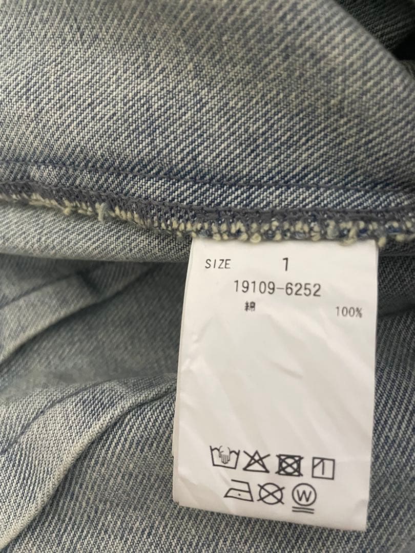 ★CLANE★CIRCLE CUT LAYERED DENIM SKIRT