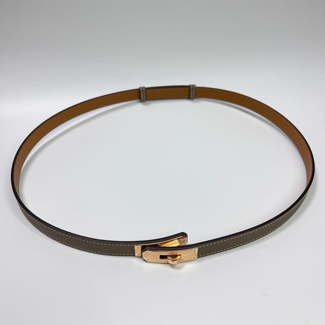 Hermes エルメス レディスベルト 《ケリー》 18エトゥープ　新品未使用品