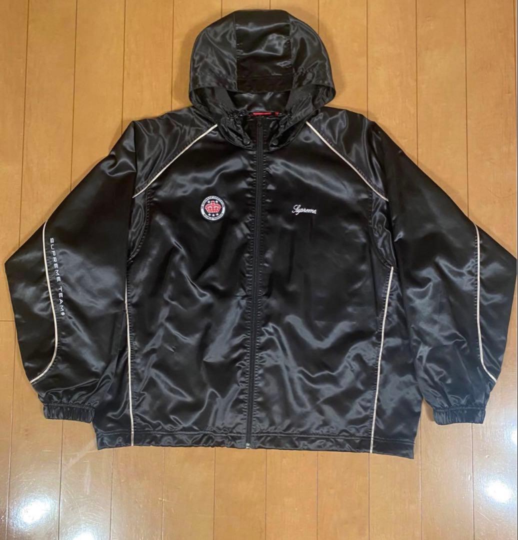 ジャケット・アウター supreme Satin Hooded Track Jacket