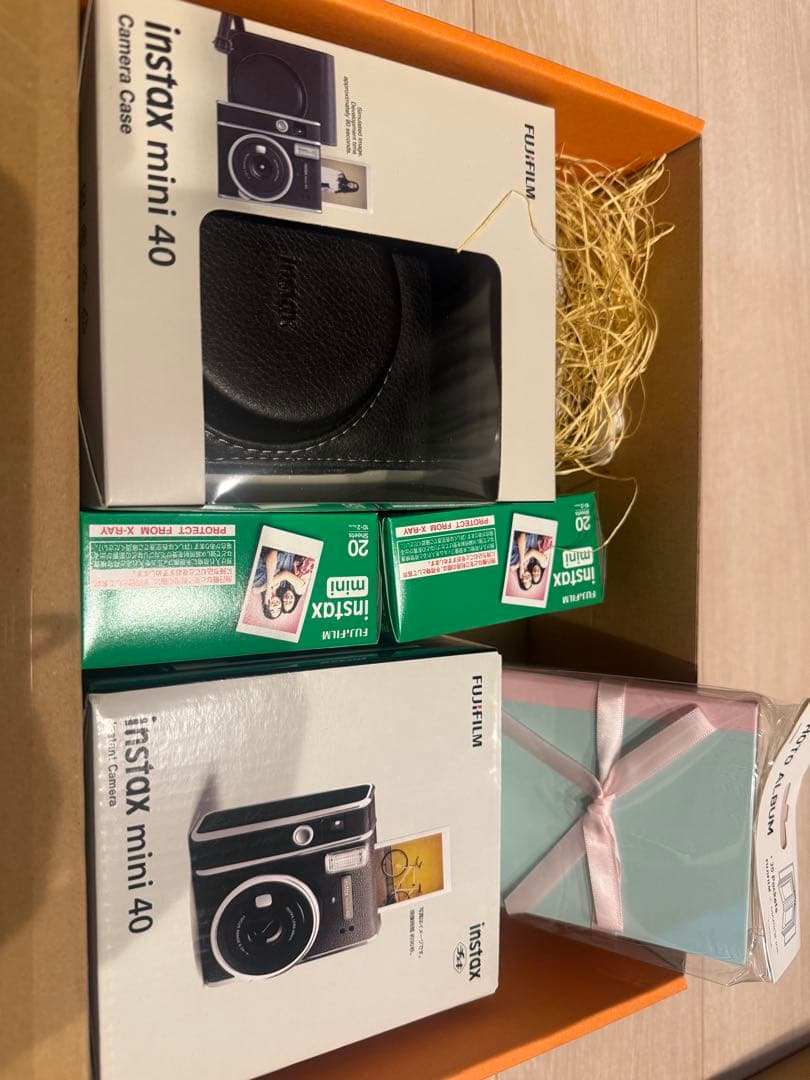 intax mini 40 チェキ　本体　ケース　フィルム　チェキ本体