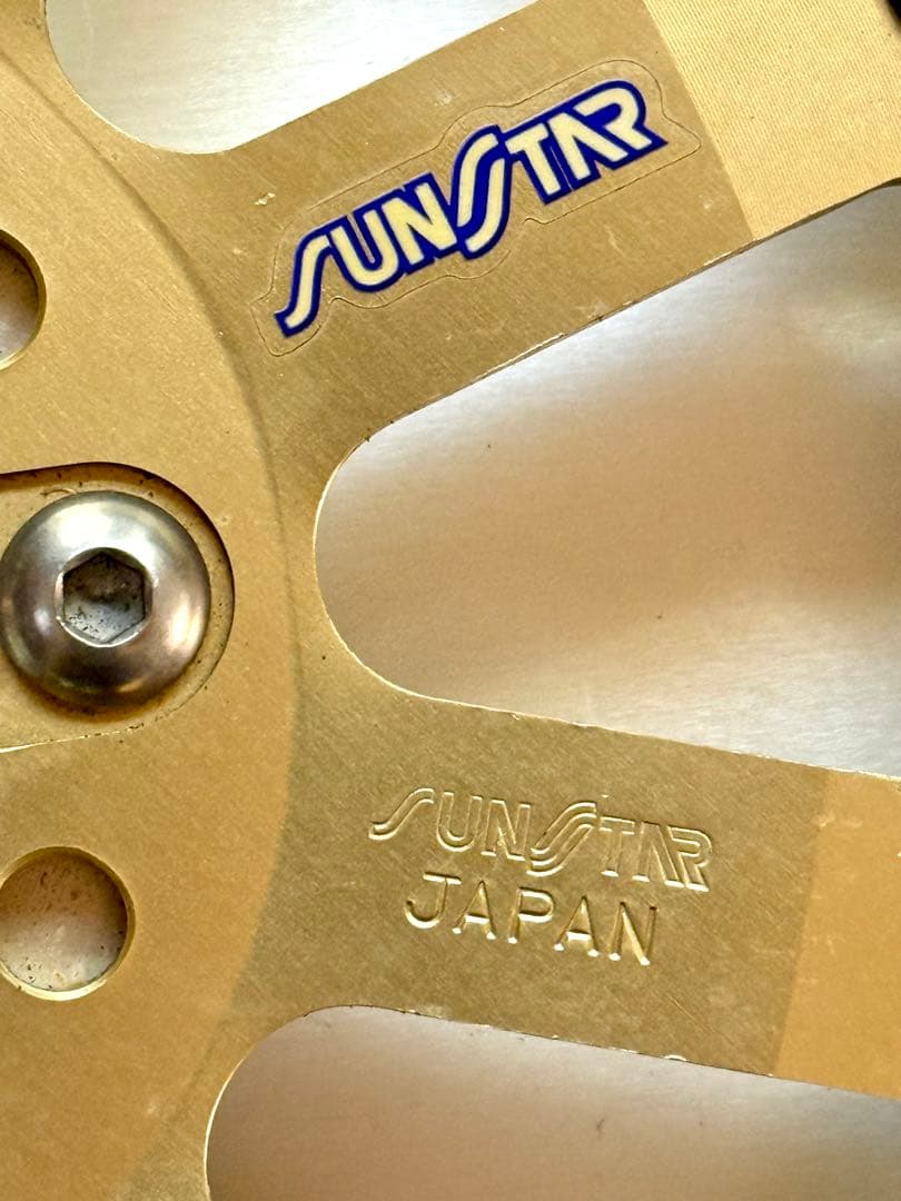 サンスター製 SR400用 社外フロントディスクローター 320mm 6穴 美品