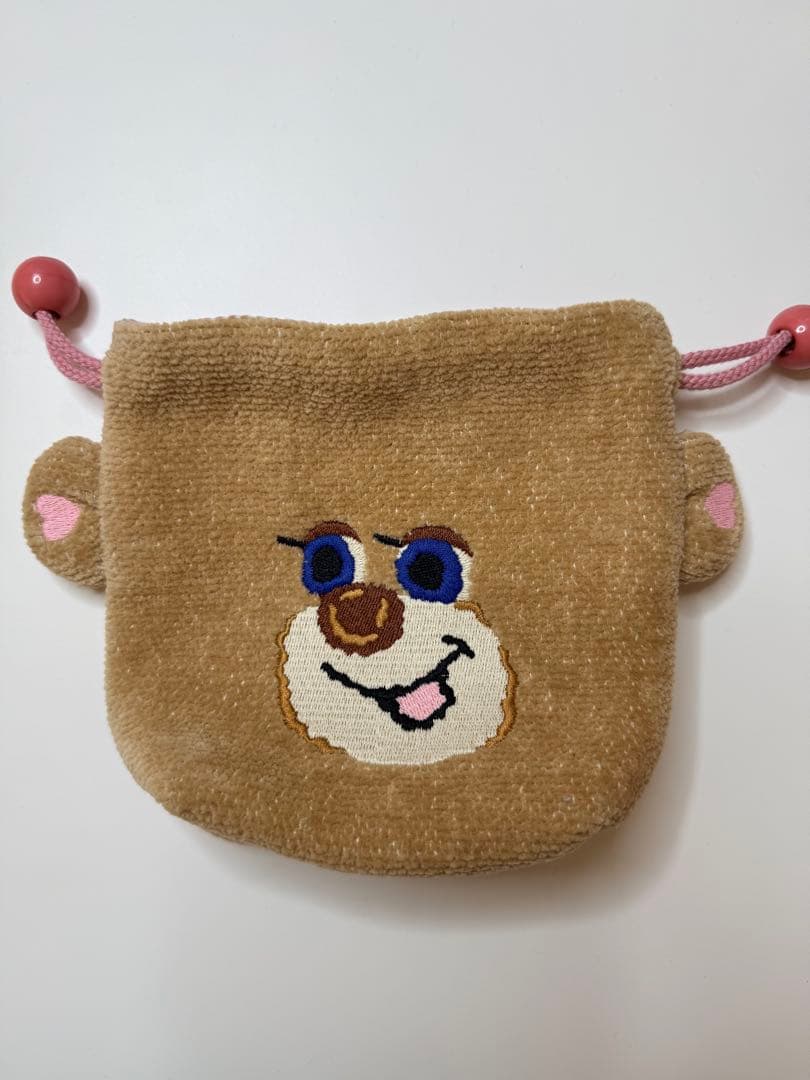 フェイラー　ドアップテディガール耳付き巾着ポーチ