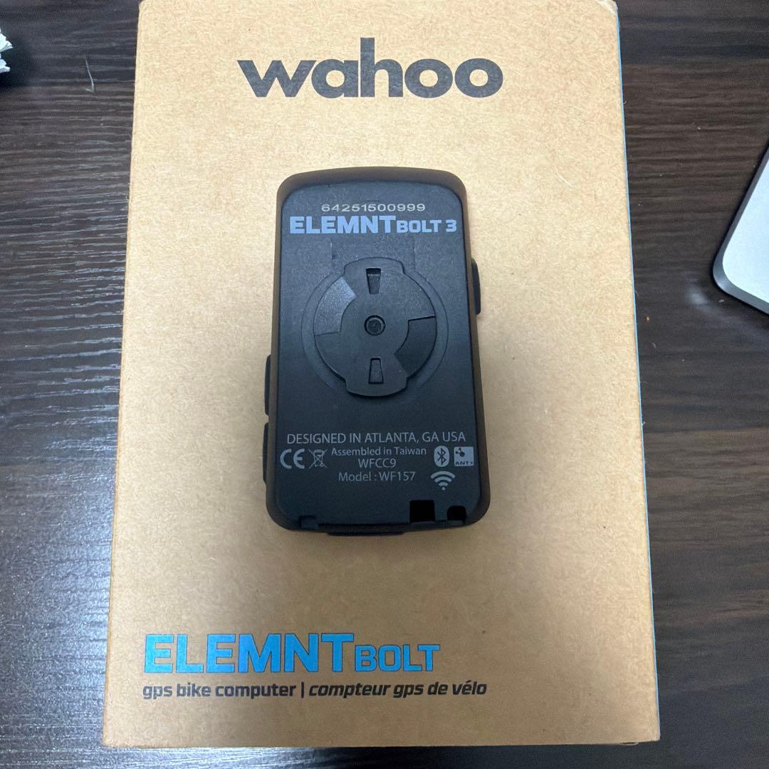 Wahoo ELEMNT BOLT 3 第3世代サイクルコンピューター