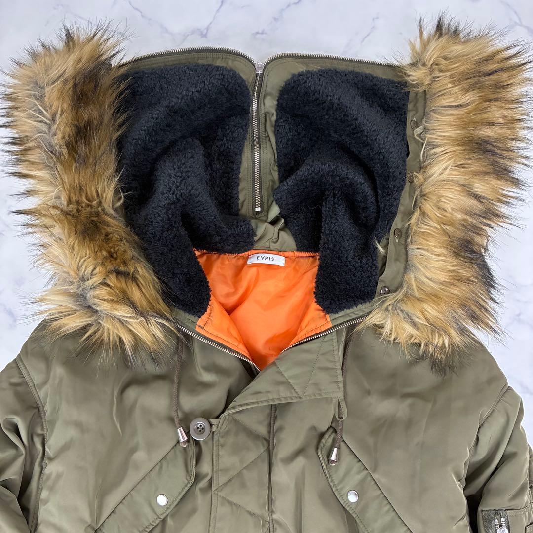 EVRIS　N-2Bシャーリングスリーブ　フライトジャケット 短丈 Y2K