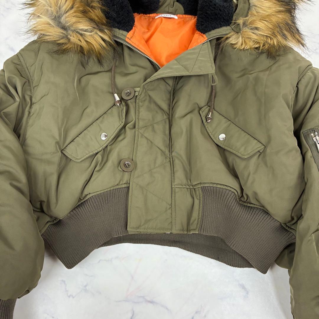 EVRIS　N-2Bシャーリングスリーブ　フライトジャケット 短丈 Y2K